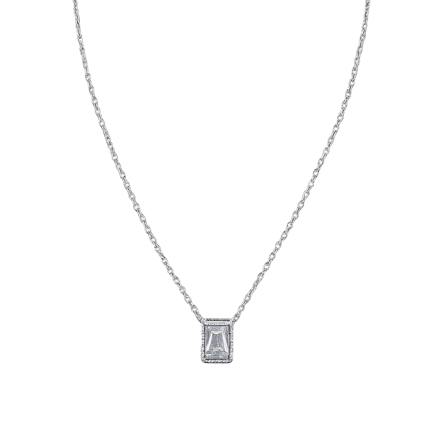 Square Drop Necklace main product photo by DG Fine Silver