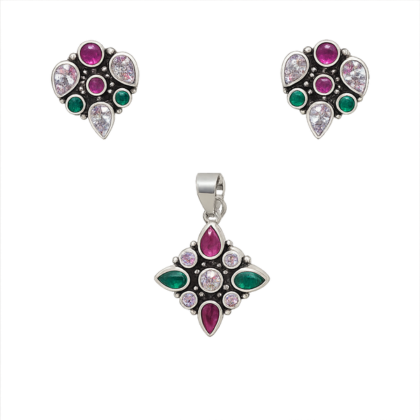 Floral Crystal Set main product photo by DG Fine Silver