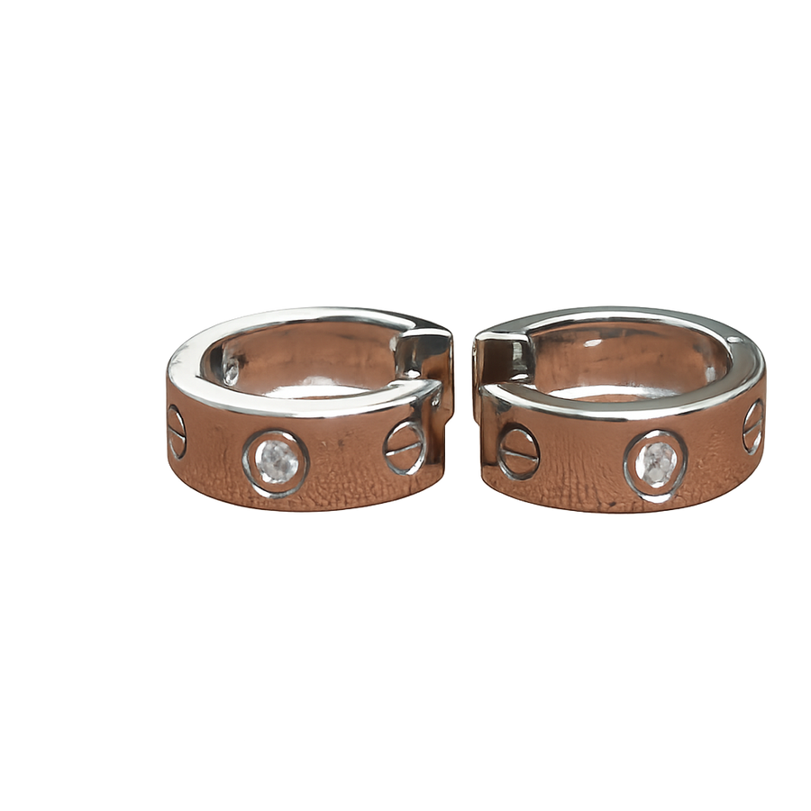 Textured Hoop Earrings main product photo by DG Fine Silver