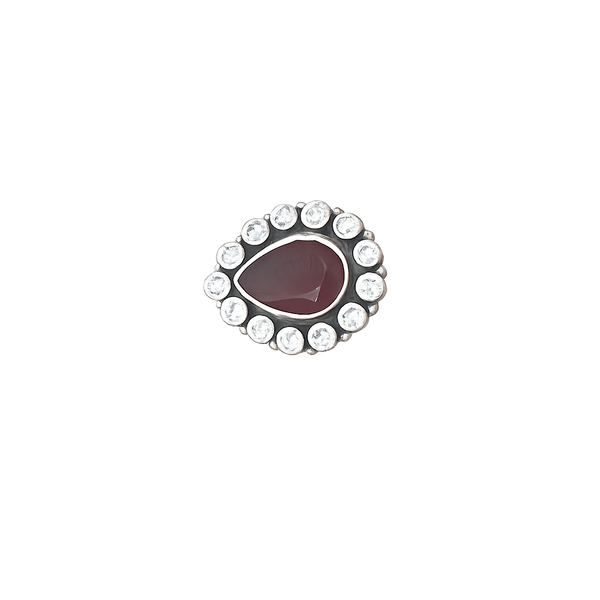 Crimson Halo Ring main product photo by DG Fine Silver
