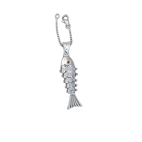 Fish Tail Locket - Big main product photo by DG Fine Silver