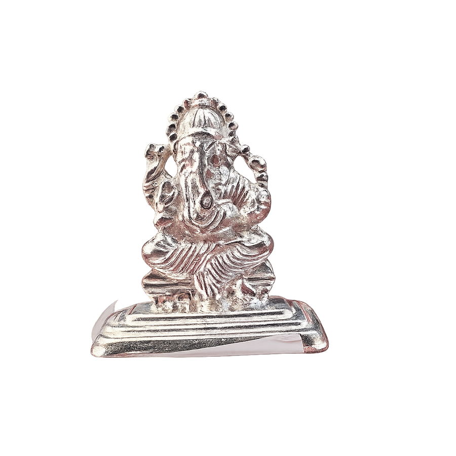 Silver Ganesha Idol main product photo by DG Fine Silver