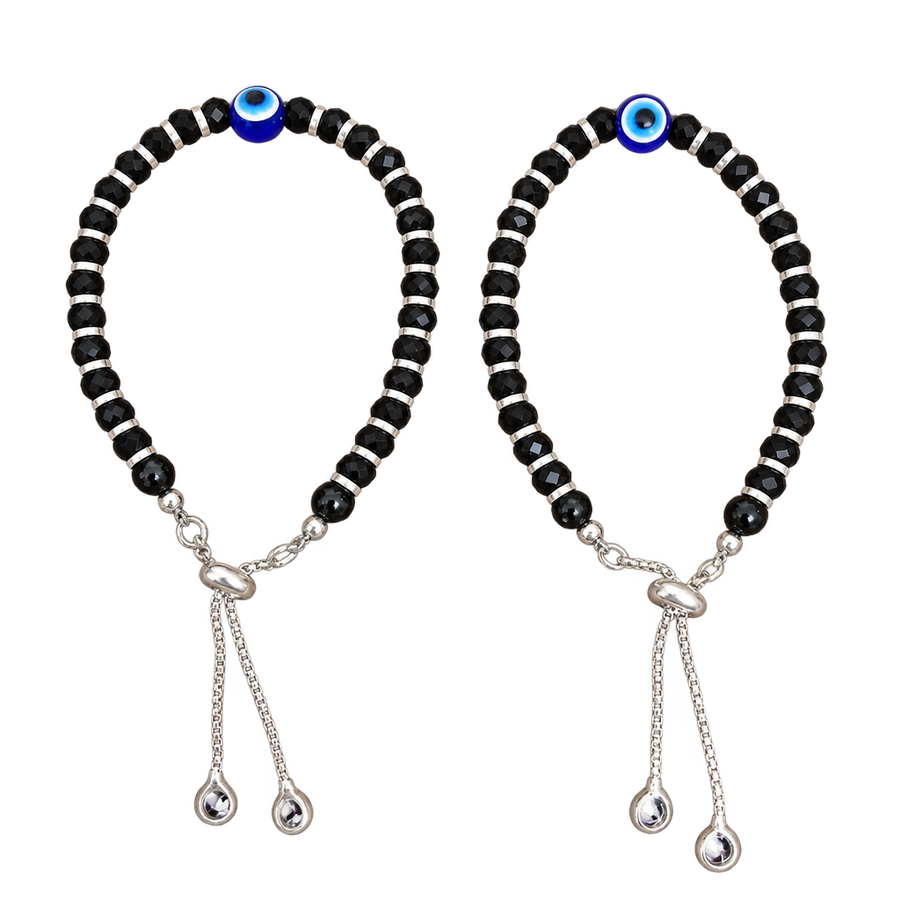 Single Evil Eye Black Bead Kadli transparent catalogue product view
