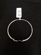 Butterfly Heart Open Bangle, top view