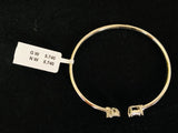 Floral Square Stone Bangle, top view