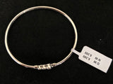 Silver-Tone Five Stone Bangle, rear view
