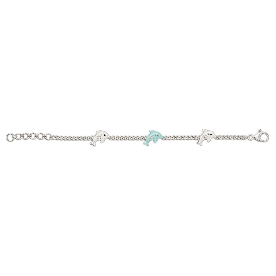 Kids Dolphin Charm Anklet, transparent catalogue view