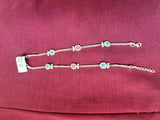 Kids Heart Charm Anklet, top view