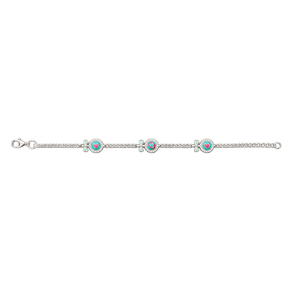 Kids Heart Charm Anklet, transparent catalogue view