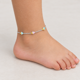 Kids Ice Cream Anklet, worn lifestyle view