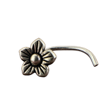 Oxidized Flower Nose Pin, transparent catalogue view