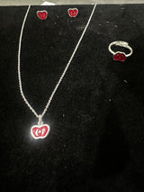 Red Apple Kids Jewellery Set, top view