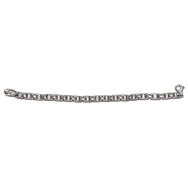 Silver Box Link Kids Bracelet, transparent catalogue view