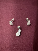 Cluster Drop Pendant Set, angled view