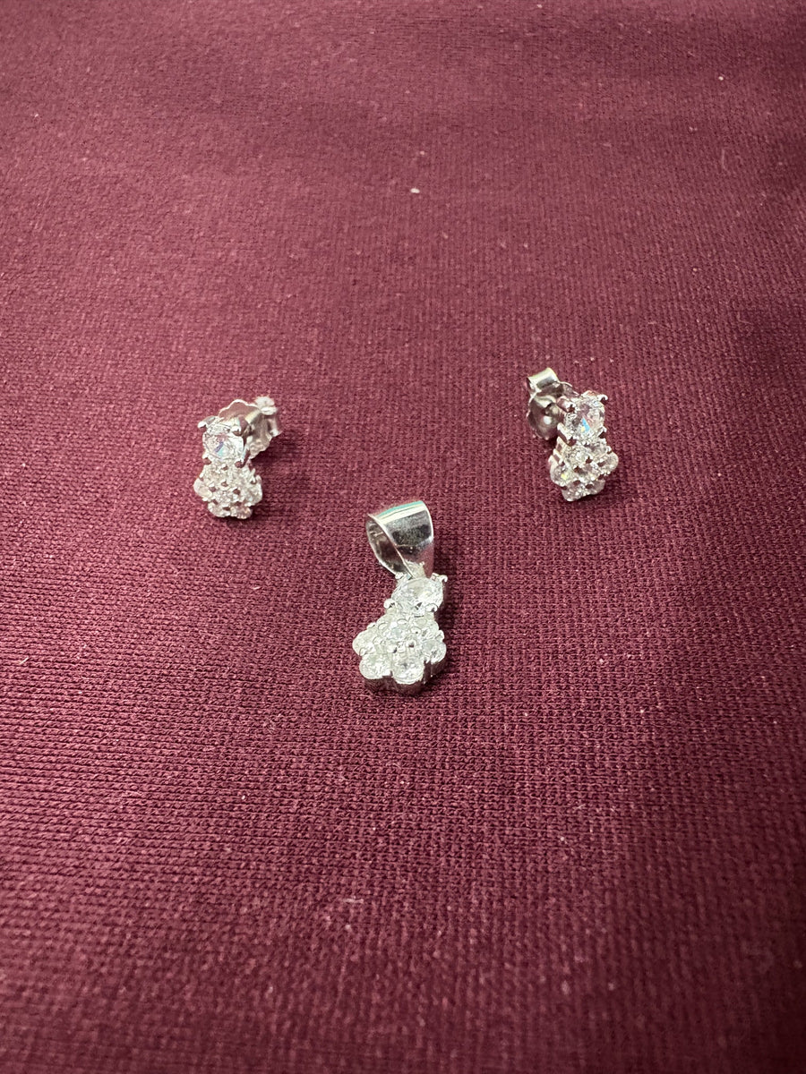 Cluster Drop Pendant Set, front view