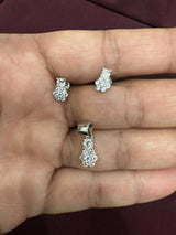 Cluster Drop Pendant Set, close-up view