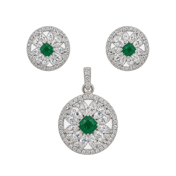 Floral Green Halo Set, transparent catalogue view