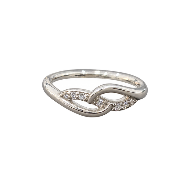 Silver Infinity Twist Kids Ring, transparent catalogue view
