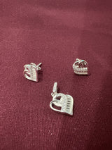 Interlocking Heart Pendant Set, angled view, view 6