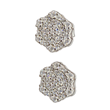 Silver Pave Cluster Hoops, transparent catalogue view