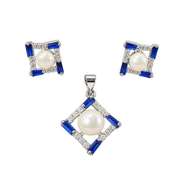 Blue Pearl Pendant Set, transparent catalogue view