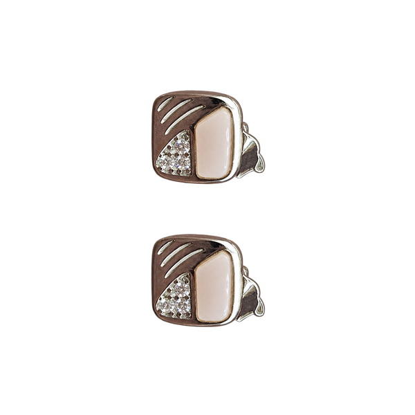 Silver Square Hoop Earrings, transparent catalogue view