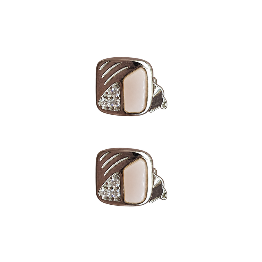 Silver Square Hoop Earrings, transparent catalogue view