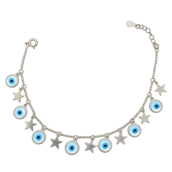 Blue Eye Star Chain Bracelet, transparent catalogue view
