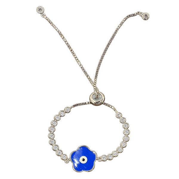 Blue Flower Eye Bangle, transparent catalogue view