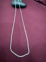 Braided Silver-Tone Chain, front view