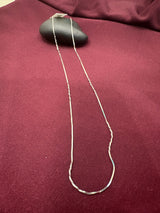 Silver-Tone Box Chain, rear view