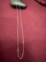 Silver-Tone Box Chain, top view