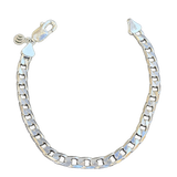Silver-Tone Curb Chain Bracelet, transparent catalogue view