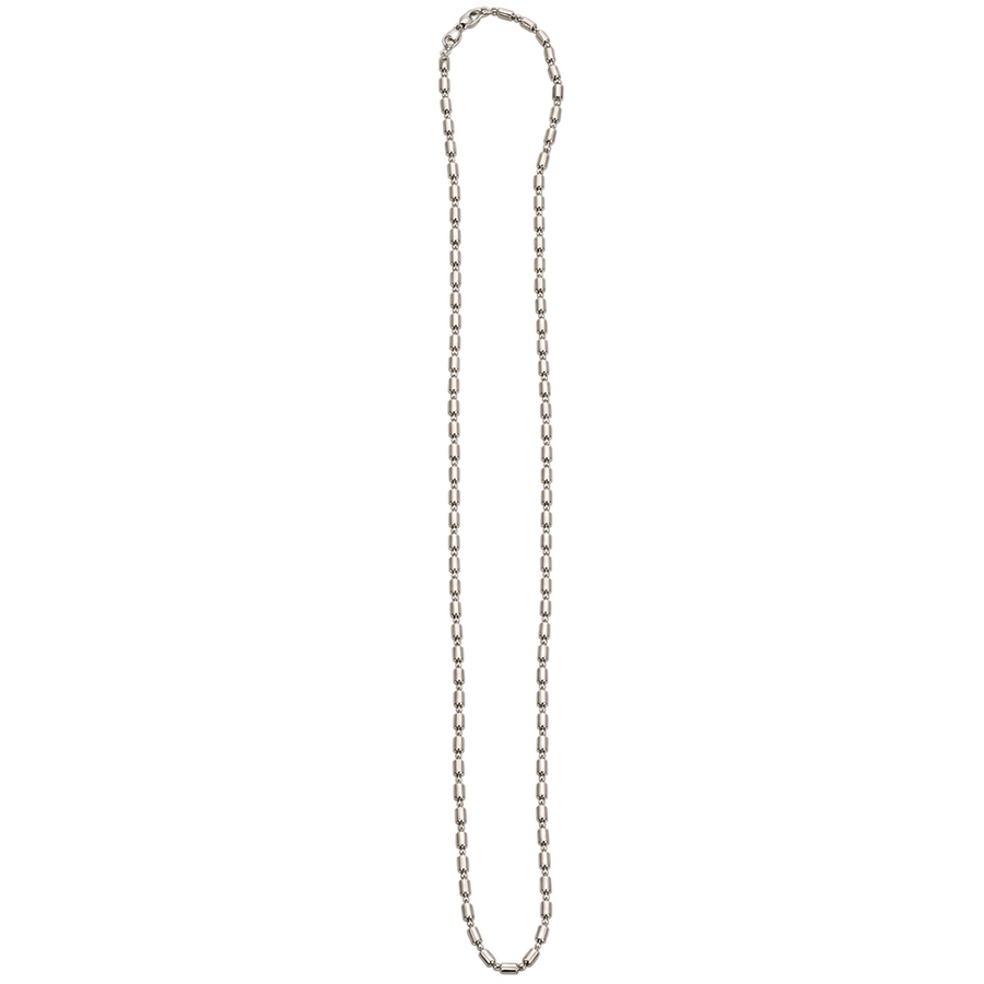 Silver-Tone Cylindrical Bead Chain, transparent catalogue view