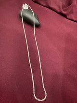 Diamond Cut Link Chain, angled view