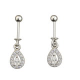 Double Teardrop Stone Bugdi Pair, transparent catalogue view