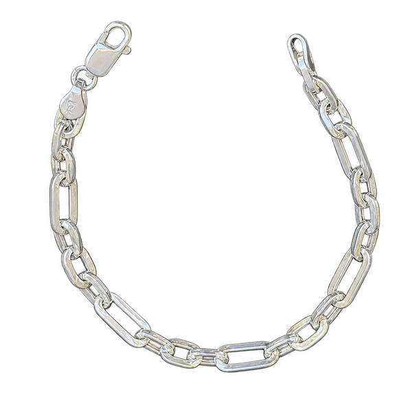 Silver-Tone Elongated Link Bracelet, transparent catalogue view
