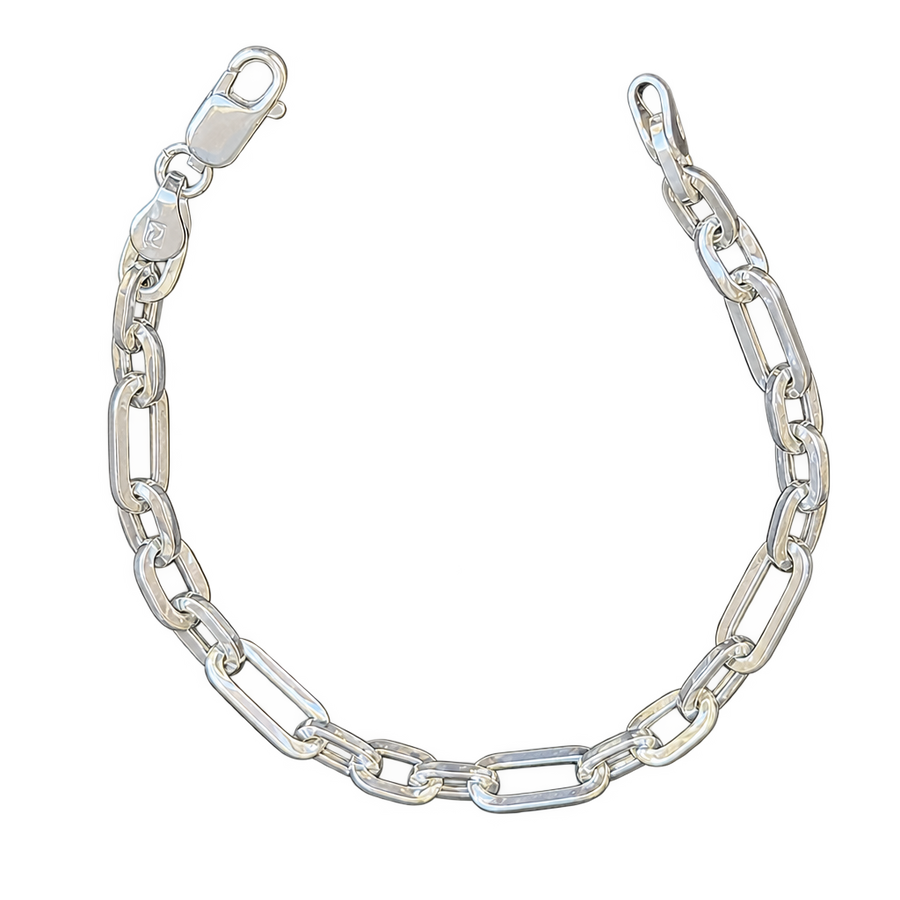Silver-Tone Elongated Link Bracelet, transparent catalogue view