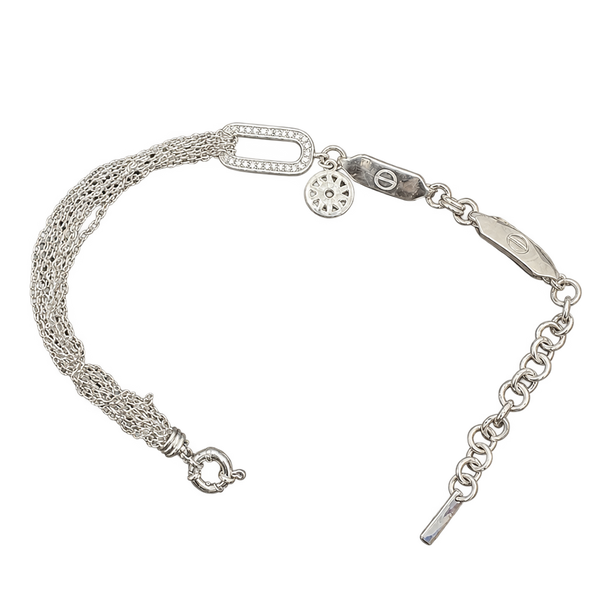 Floral Disc Chain Bracelet, transparent catalogue view