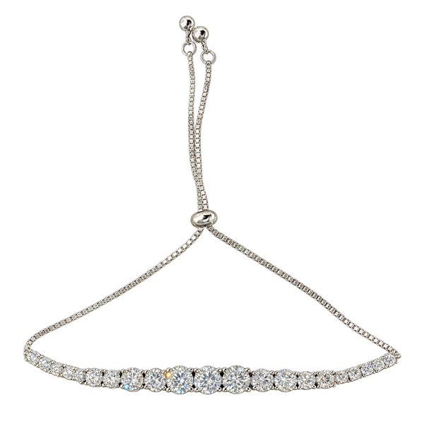 Graduated Stone Slider Bangle, transparent catalogue view