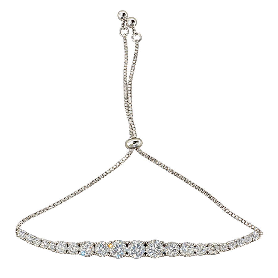 Graduated Stone Slider Bangle, transparent catalogue view