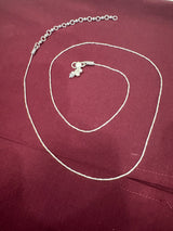 Silver-Tone Leaf-Charm Waist Chain front view