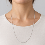 Minimal Ring Station Chain, worn lifestyle view