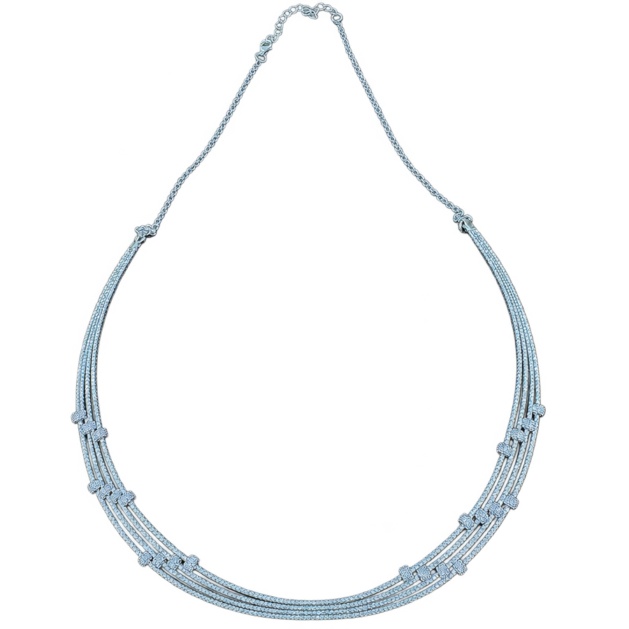 Multi-Strand Silver-Tone Necklace, transparent catalogue view
