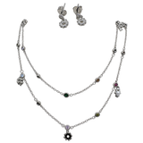 Multicolor Charm Layered Necklace, transparent catalogue view