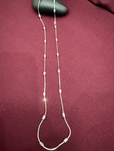 Oval Bead Snake Chain, angled view