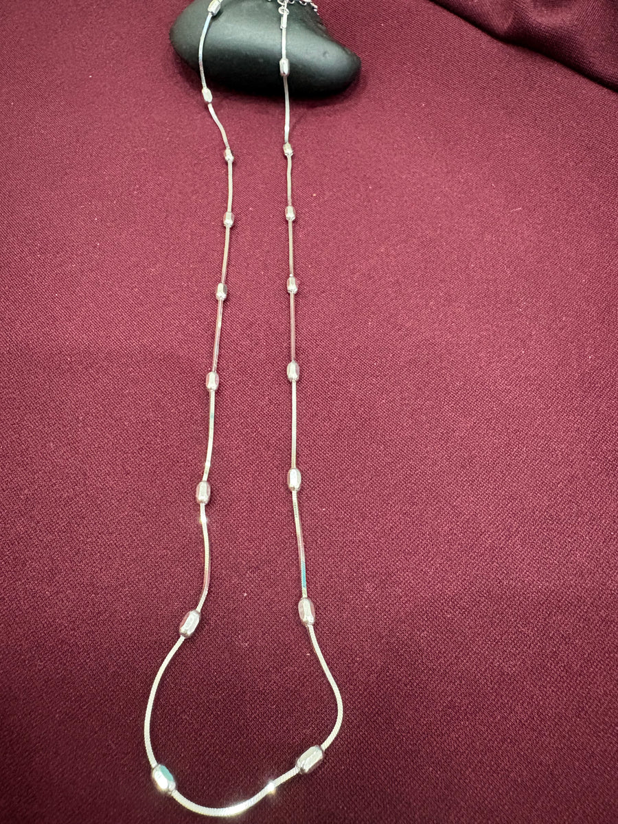 Oval Bead Snake Chain, front view