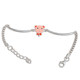 Pink Bear Charm Bracelet, transparent catalogue view