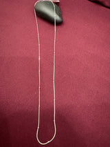 Silver-Tone Ring Station Chain, front view