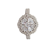 Round Halo Cluster Ring, transparent catalogue view